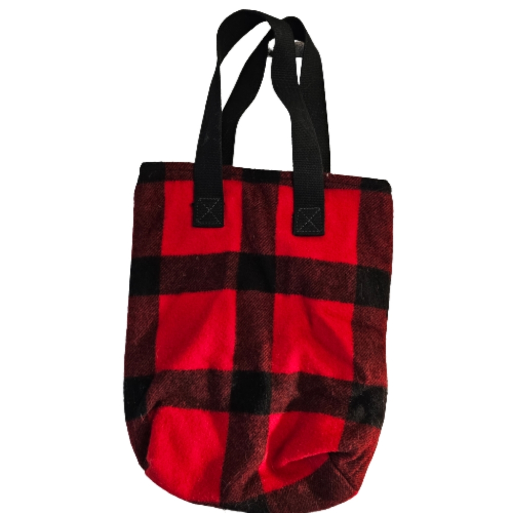 Duluth Pack buffalo plaid promo tote - Picture 3 of 6